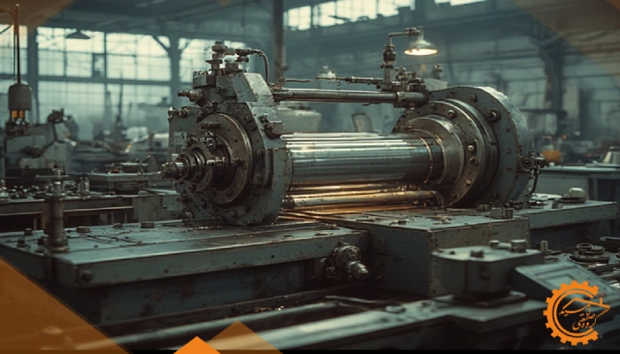 تصویر مقایسه‌ای میان دستگاه خمکاری NC قدیمی با نوار پانچ و دستگاه CNC مدرن چندمحوره دارای کنترلر لمسی و سنسورهای پیشرفته